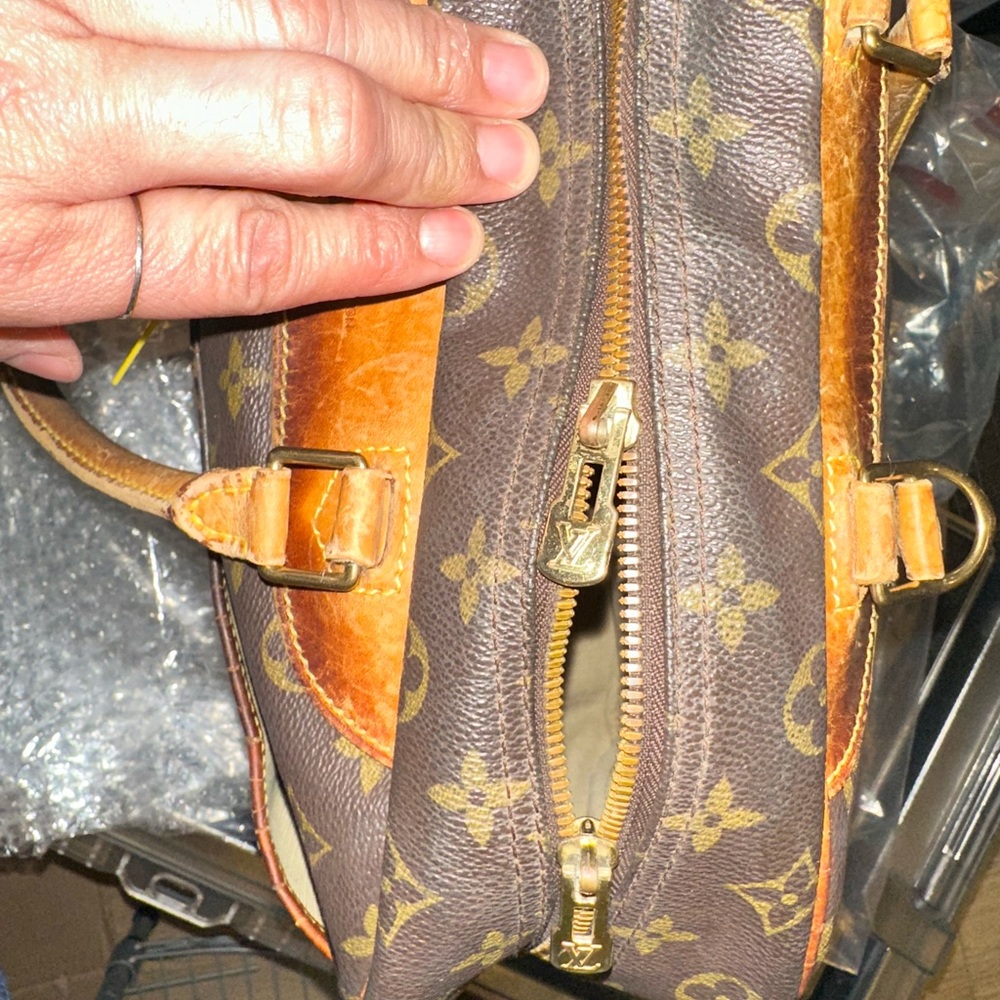 Louis Vuitton Monogram Duffel Bag in Brown and Tan - Picture 9 of 13